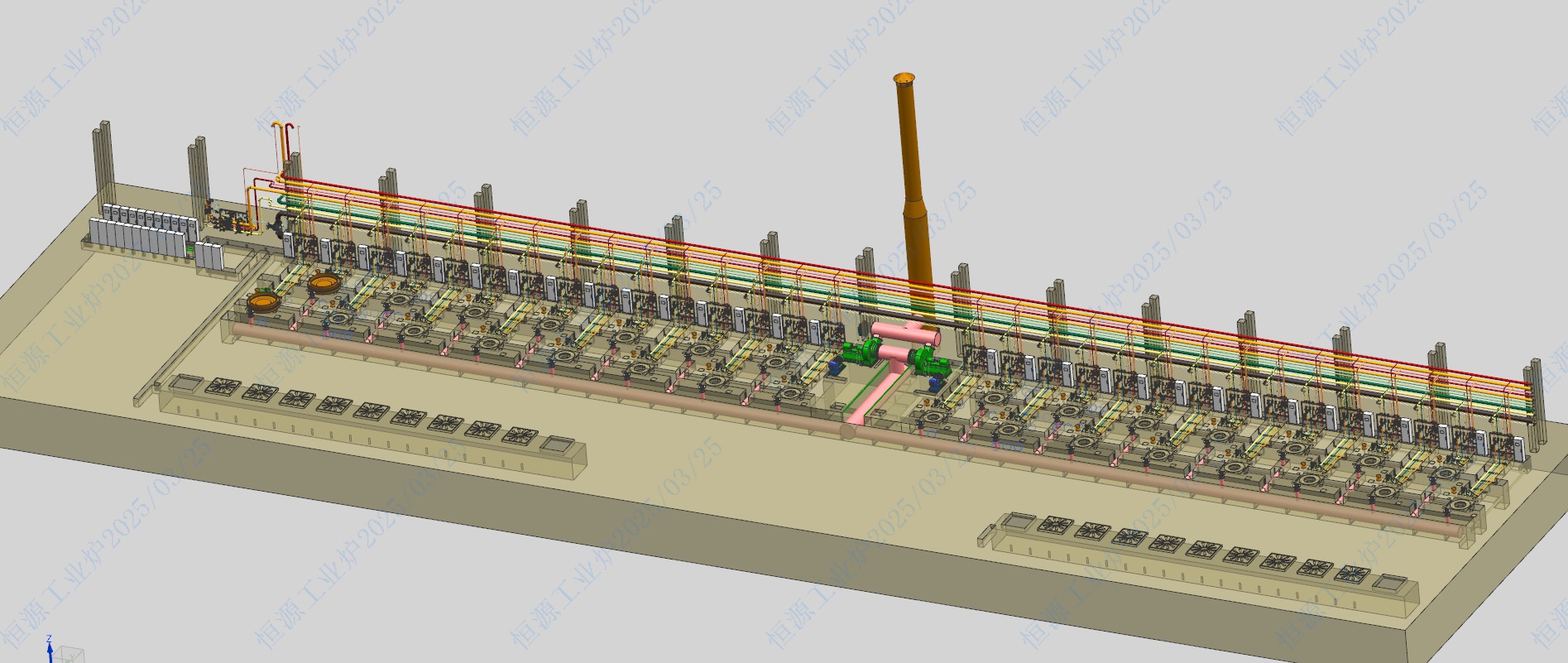 3D furnace-line engineering