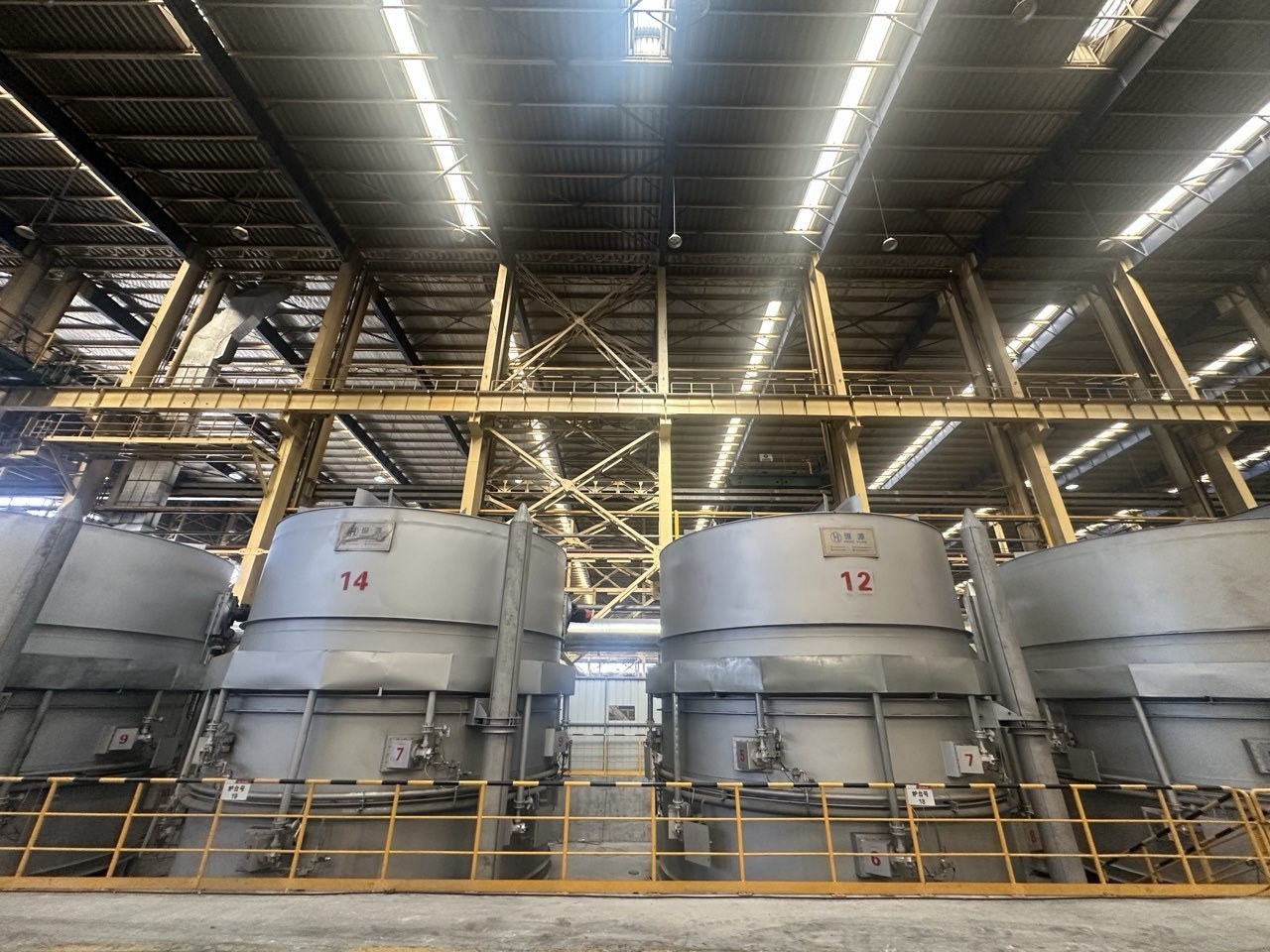 Bell-furnace equipment at the project site