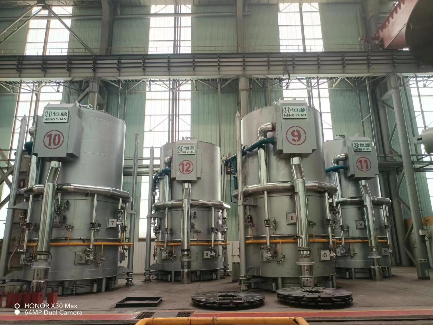 Bell-furnace equipment at the project site
